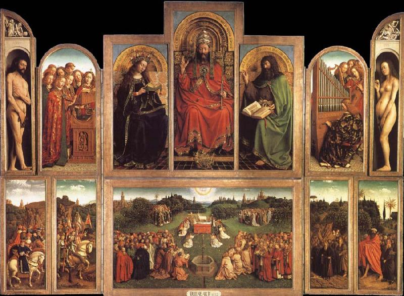 Jan Van Eyck The Ghent altaarstuck oil painting picture